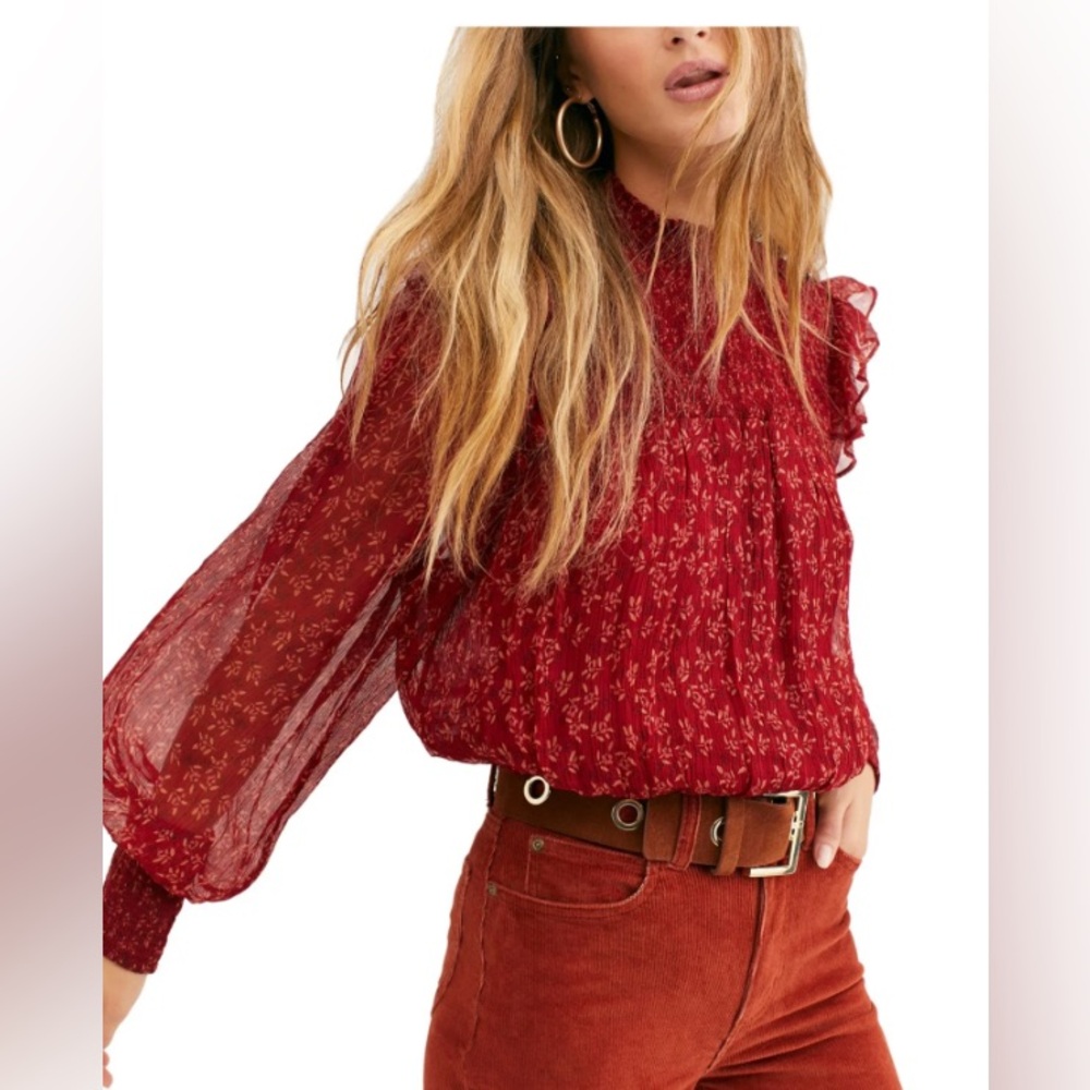 Free People Roma long sleeve top NEW - Picture 1 of 9